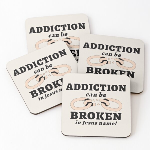 Item preview, Addiction can be BROKEN - Broken Chain designed and sold by binspired2shop.