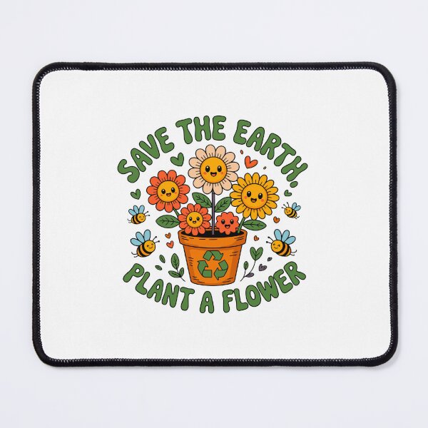 Item preview, Save The Earth. Plant A Flower. Nature Lover Environmentalist Gardener designed and sold by artcultreone.