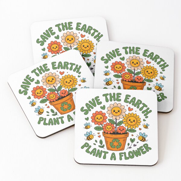 Item preview, Save The Earth. Plant A Flower. Nature Lover Environmentalist Gardener designed and sold by artcultreone.