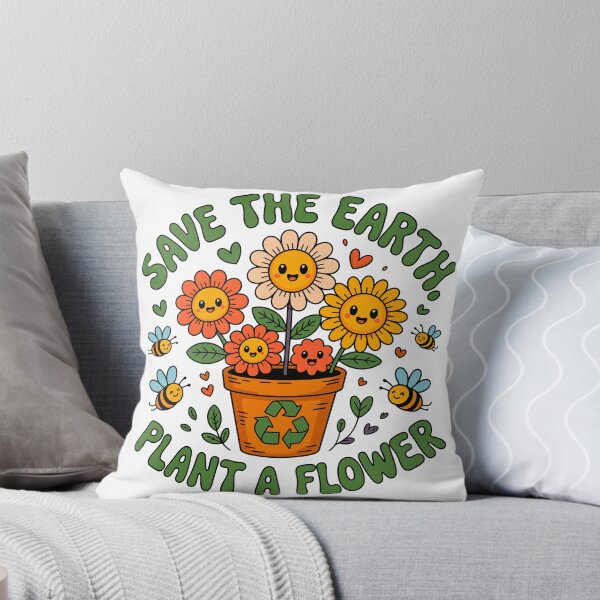 Item preview, Save The Earth. Plant A Flower. Nature Lover Environmentalist Gardener designed and sold by artcultreone.
