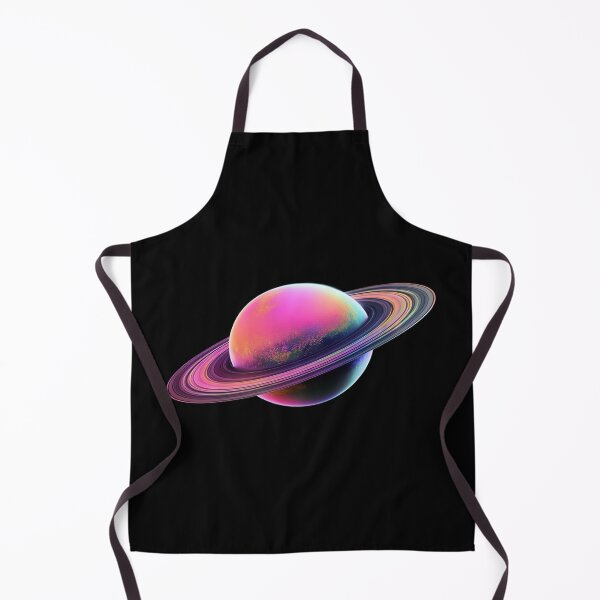 Item preview, Neon Saturn Planet Art • Vibrant Cosmic Aesthetic • Retro Sci‑Fi Space Illustration designed and sold by Bright Nest Studio.