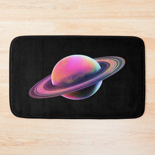 Item preview, Neon Saturn Planet Art • Vibrant Cosmic Aesthetic • Retro Sci‑Fi Space Illustration designed and sold by Bright Nest Studio.