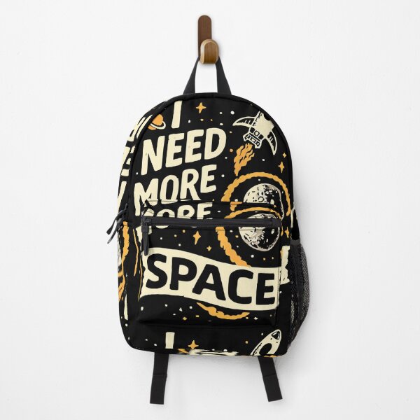 Item preview, I Need More Space Funny Rocket Design designed and sold by blackBubble1.