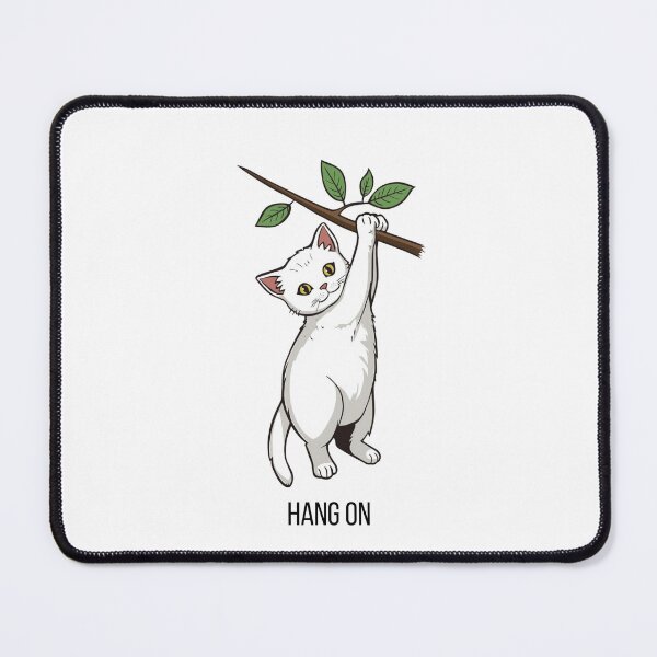 Item preview, Hang On - Cute Cartoon Cat Poster designed and sold by Goca Shop.