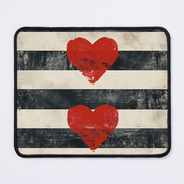 Item preview, Minimalist Heart Stripe Wall Art Neutral Abstract Love Print designed and sold by NarjaShop.