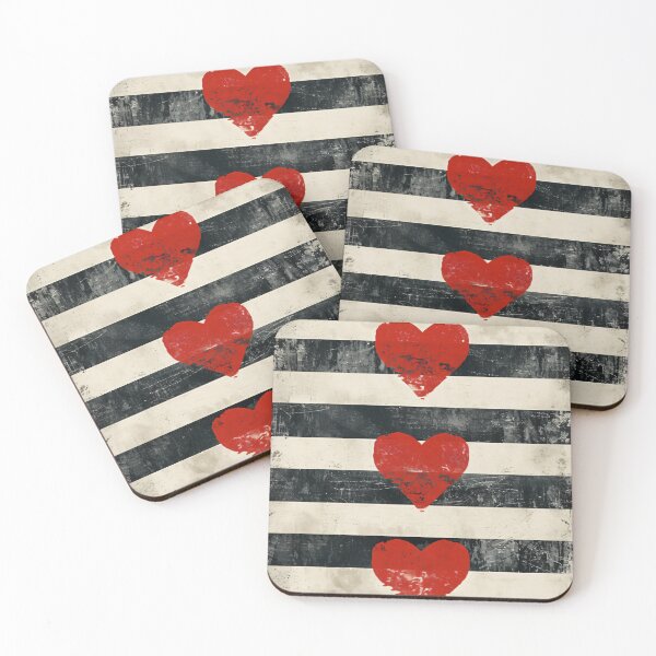 Item preview, Minimalist Heart Stripe Wall Art Neutral Abstract Love Print designed and sold by NarjaShop.