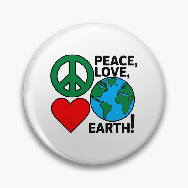 Item preview, Peace, Love, Earth! Environmental Activist Global Awareness designed and sold by artcultreone.