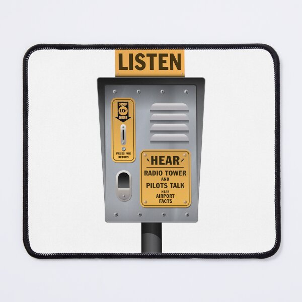 Item preview, Vintage Airport Observation Deck Coin Radio Box designed and sold by ZeroDaysSince.