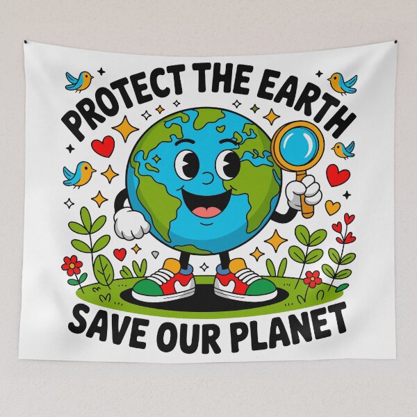 Item preview, Protect The Earth Save Our Planet Environmental Activist Nature Lover Earth Day Conservation designed and sold by artcultreone.