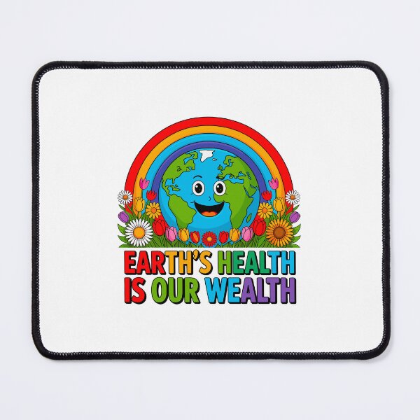 Item preview, Earth's Health Is Our Wealth Earth Day Environmentalist Planet Lover designed and sold by artcultreone.