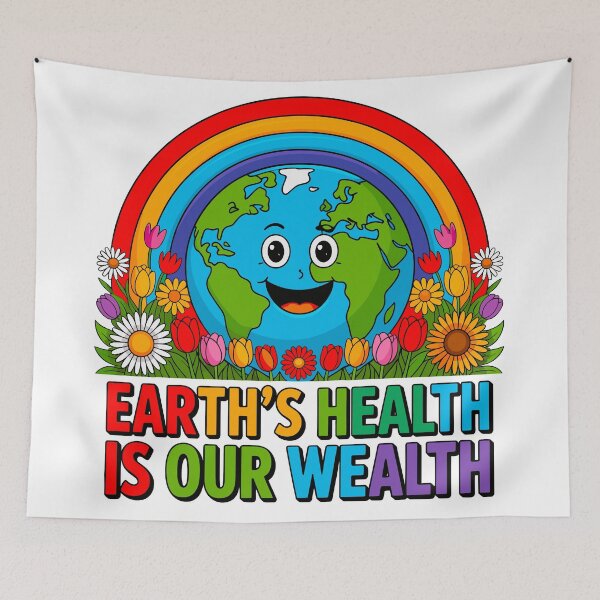 Item preview, Earth's Health Is Our Wealth Earth Day Environmentalist Planet Lover designed and sold by artcultreone.