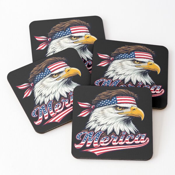 Item preview, 4TH OF JULY Merica - Patriotic USA Eagle  designed and sold by Uglyandcute.