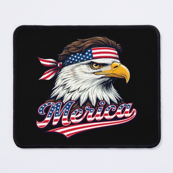 Item preview, 4TH OF JULY Merica - Patriotic USA Eagle  designed and sold by Uglyandcute.
