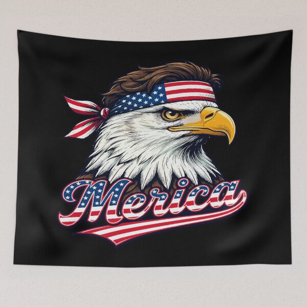 Item preview, 4TH OF JULY Merica - Patriotic USA Eagle  designed and sold by Uglyandcute.