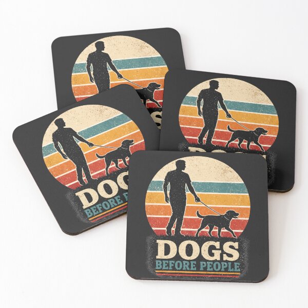 Item preview, Dogs Before People Shirt Funny Dog Lover Gift Vintage Sunset Pet Owner T-Shirt designed and sold by ZEBBEDE - Minimal Streetwear .