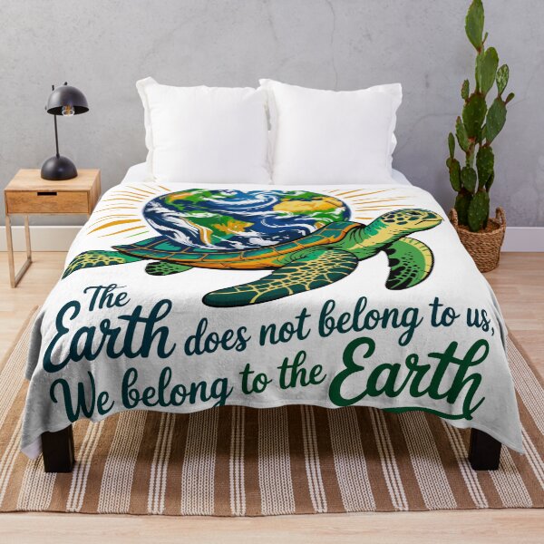 Item preview, The Earth Does Not Belong To Us, We Belong To The Earth Environmentalist Conservation Planet designed and sold by artcultreone.