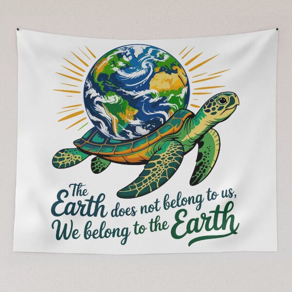 Item preview, The Earth Does Not Belong To Us, We Belong To The Earth Environmentalist Conservation Planet designed and sold by artcultreone.