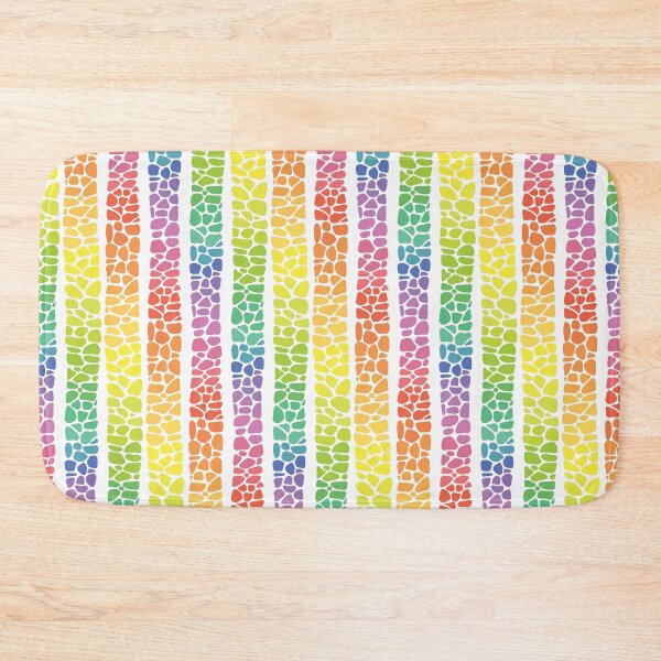 Item preview, Giraffe Spot Pattern - Rainbow on White designed and sold by ATGFC.