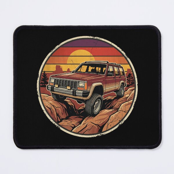 Item preview, Cherokee XJ 4x4 XJ Off-Roading Mountain Retro Sunset  designed and sold by Off-Road-Zone.