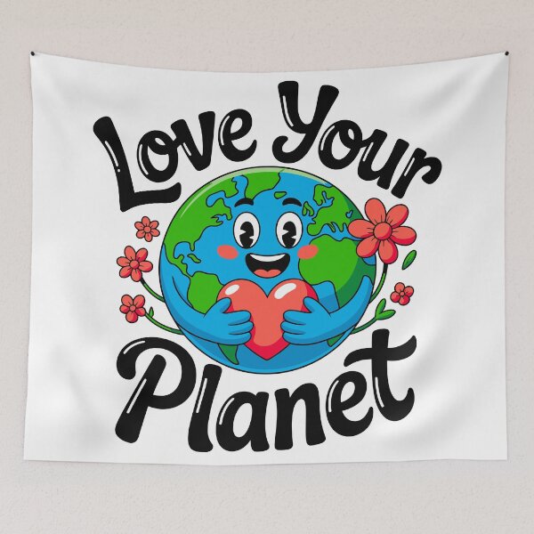 Item preview, Love Your Planet Earth Day Environmental Conservation designed and sold by artcultreone.