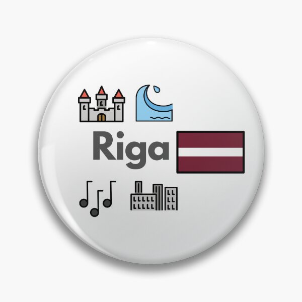 Item preview, Minimalist Riga City Icons - Latvia Travel Souvenir Design designed and sold by iccdesignsshop.