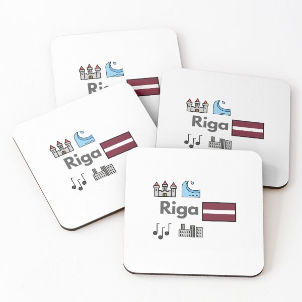 Item preview, Minimalist Riga City Icons - Latvia Travel Souvenir Design designed and sold by iccdesignsshop.