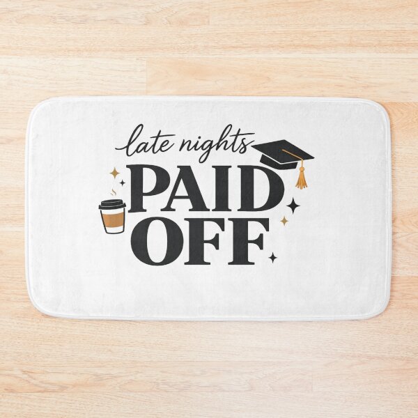 Item preview, Late Nights Paid Off • Graduation Motivation • Study Grind Success Design designed and sold by Bright Nest Studio.