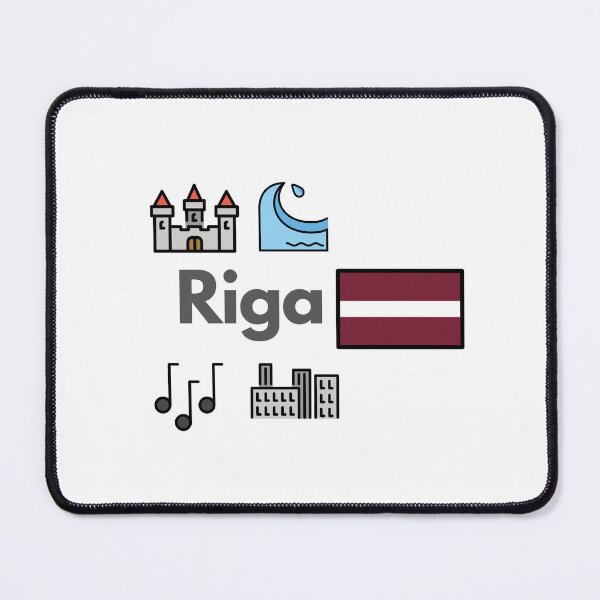 Item preview, Minimalist Riga City Icons - Latvia Travel Souvenir Design designed and sold by iccdesignsshop.