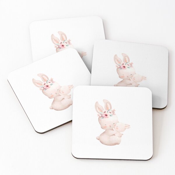 Item preview, Easter Mom and Baby Rabbit - Adorable Spring Bunny Animal Nature Gift designed and sold by FuzionRaptor.
