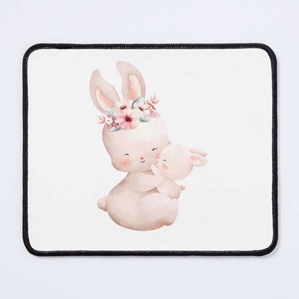 Item preview, Easter Mom and Baby Rabbit - Adorable Spring Bunny Animal Nature Gift designed and sold by FuzionRaptor.