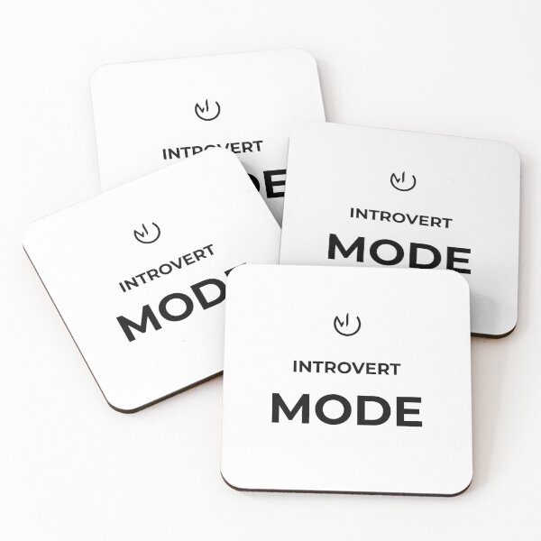Item preview, Introvert Mode – Minimalist Introvert Humor Tech Aesthetic Design designed and sold by mostly_offline.