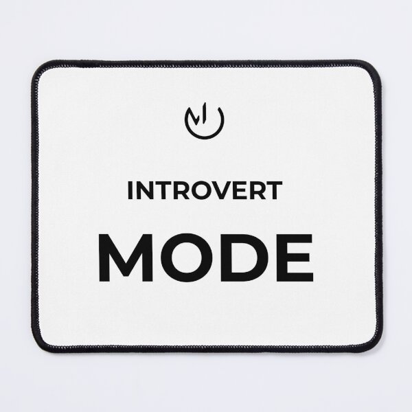 Item preview, Introvert Mode – Minimalist Introvert Humor Tech Aesthetic Design designed and sold by mostly_offline.