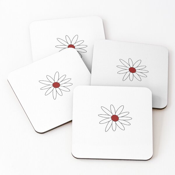 Item preview, College Colors Daisy with White Petals with Red Center designed and sold by depressedmedstu.