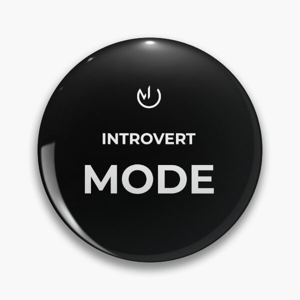 Item preview, Introvert Mode – Minimalist Introvert Humor Tech Aesthetic Design designed and sold by mostly_offline.
