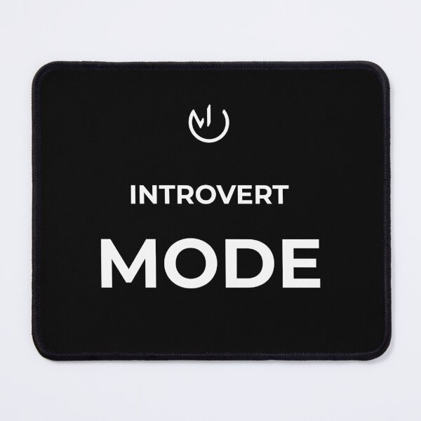 Item preview, Introvert Mode – Minimalist Introvert Humor Tech Aesthetic Design designed and sold by mostly_offline.