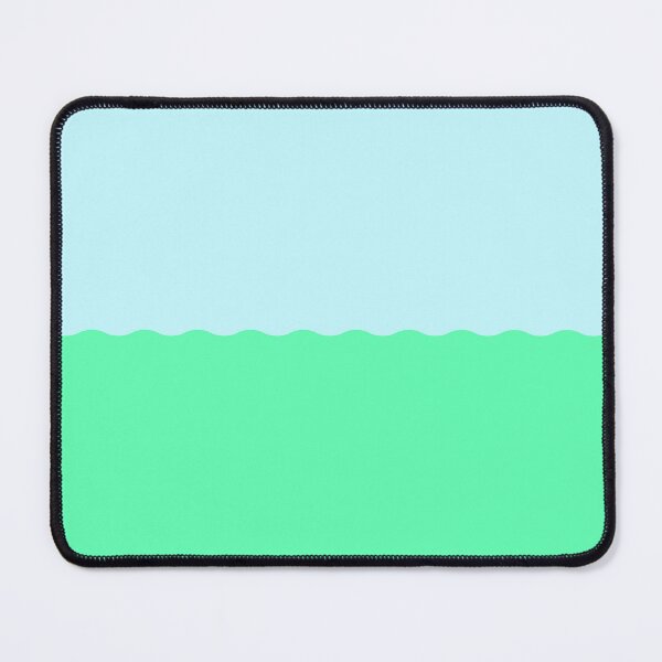 Item preview, Grassy Green & Sky Blue Minimal Colour Block Horizon designed and sold by Summer Temper.
