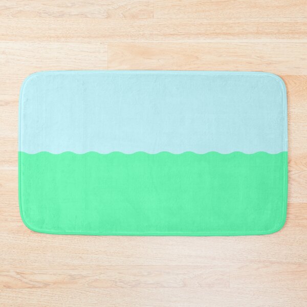 Item preview, Grassy Green & Sky Blue Minimal Colour Block Horizon designed and sold by Summer Temper.