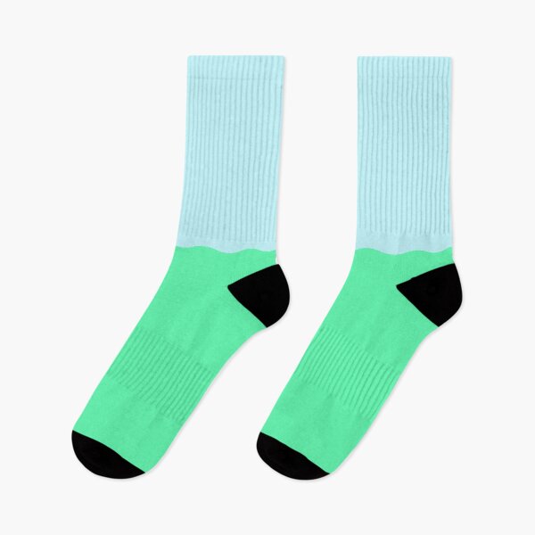Item preview, Grassy Green & Sky Blue Minimal Colour Block Horizon designed and sold by Summer Temper.