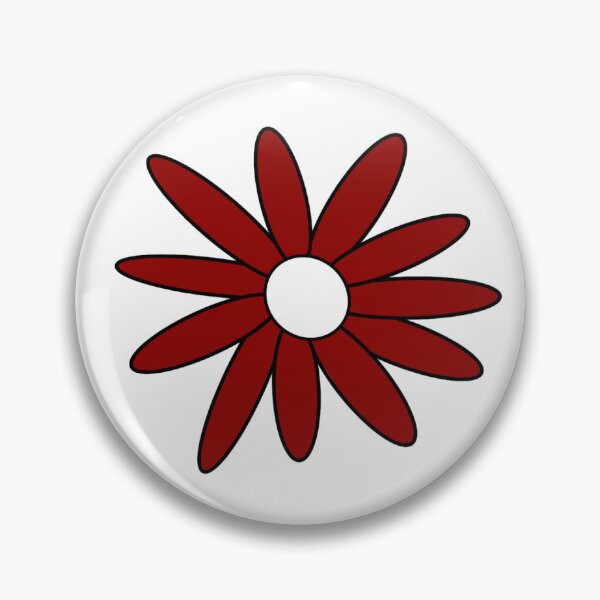 Item preview, College Colors Daisy with Red Petals with White Center designed and sold by depressedmedstu.