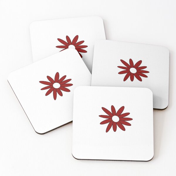 Item preview, College Colors Daisy with Red Petals with White Center designed and sold by depressedmedstu.