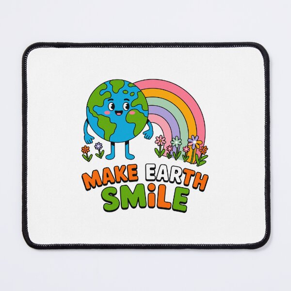 Item preview, Make Earth Smile Environment Planet Protection Earth Day Activist designed and sold by artcultreone.
