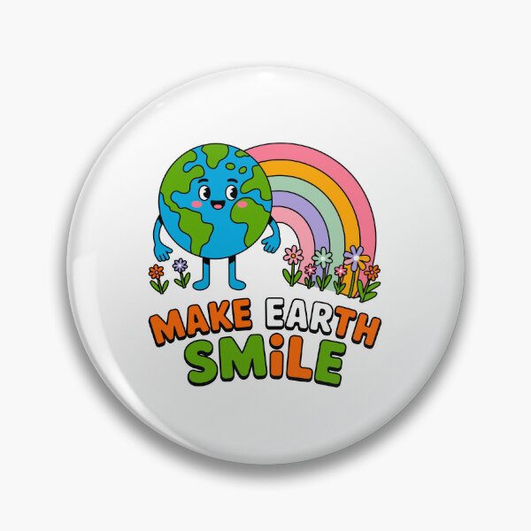Item preview, Make Earth Smile Environment Planet Protection Earth Day Activist designed and sold by artcultreone.