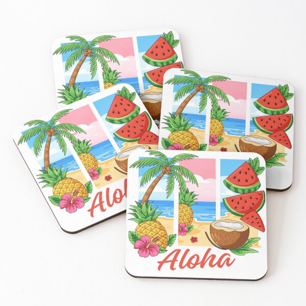 Item preview, Aloha Tropical Summer Beach Vibes Design designed and sold by blackBubble1.