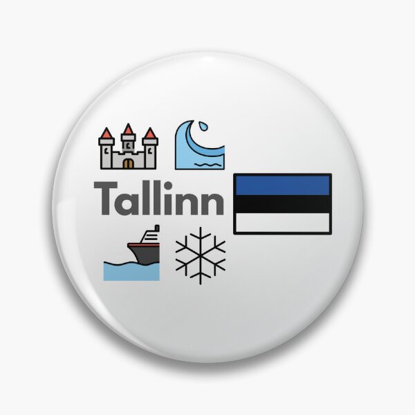 Item preview, Minimalist Tallinn City Icons - Estonia Travel Souvenir Design designed and sold by iccdesignsshop.