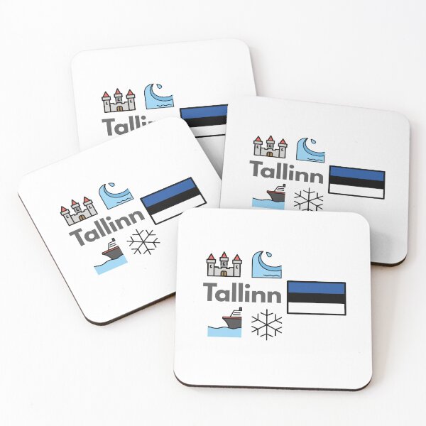 Item preview, Minimalist Tallinn City Icons - Estonia Travel Souvenir Design designed and sold by iccdesignsshop.