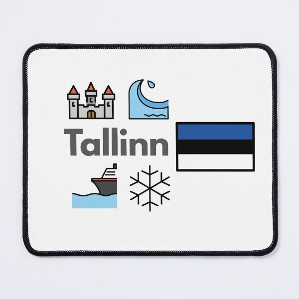 Item preview, Minimalist Tallinn City Icons - Estonia Travel Souvenir Design designed and sold by iccdesignsshop.