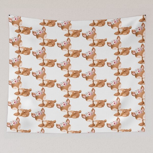 Item preview, Easter Mom and Baby Deer - Adorable Spring Fawn Animal Nature Gift designed and sold by FuzionRaptor.