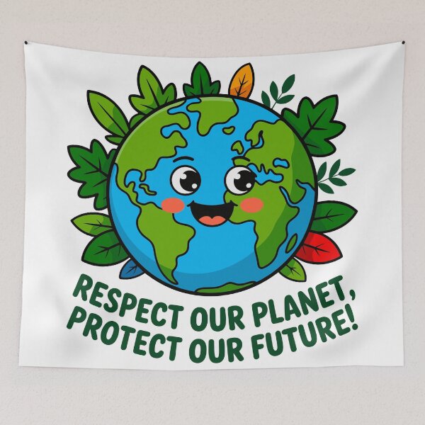 Item preview, Respect Our Planet, Protect Our Future! Environmental Activist Earth Day Conservation designed and sold by artcultreone.