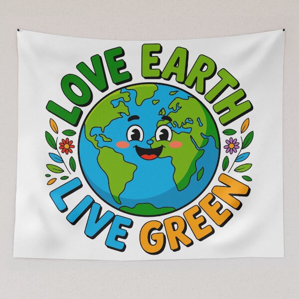 Item preview, Love Earth Live Green Environmental Protection Planet Lover designed and sold by artcultreone.