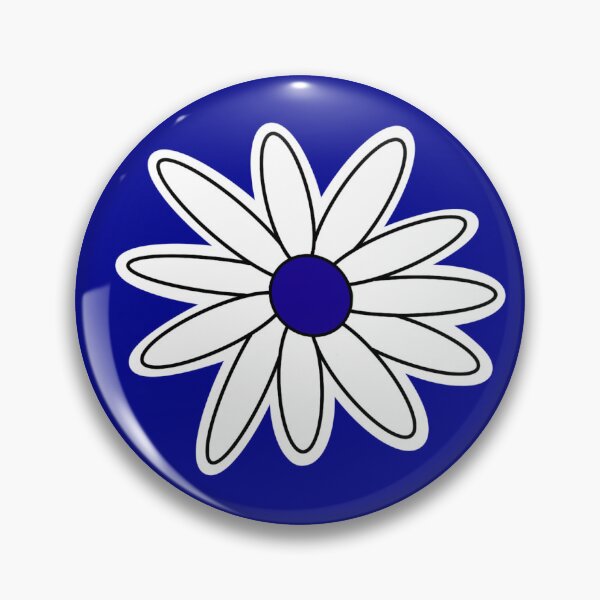 Item preview, College Colors Daisy with White Petals with Blue Center designed and sold by depressedmedstu.